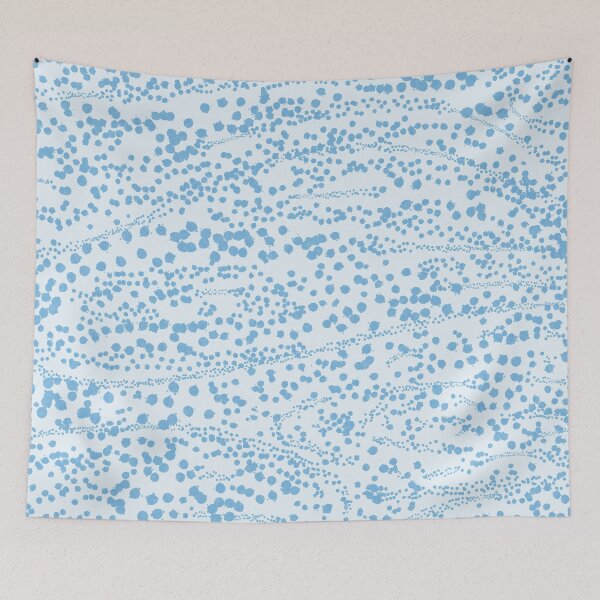 Item preview,  Abstract Ink Blot Strata Pattern in Ice Blue designed and sold by kierkegaard.