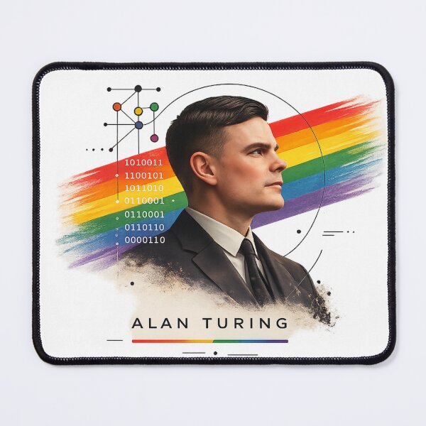 Item preview, Alan Turing LGBTQ+ designed and sold by Lizandro  Serrano Pacheco.