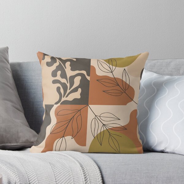 Aperçu de l'œuvre Motif abstrait botanique aux accents naturels – Design moderne inspiré par la nature créée et vendue par TESHYS.