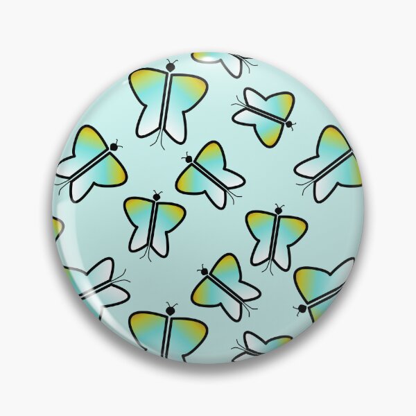 Item preview, Gradient Butterflies Background Pattern Blue, Yellow, and White designed and sold by ottrain.