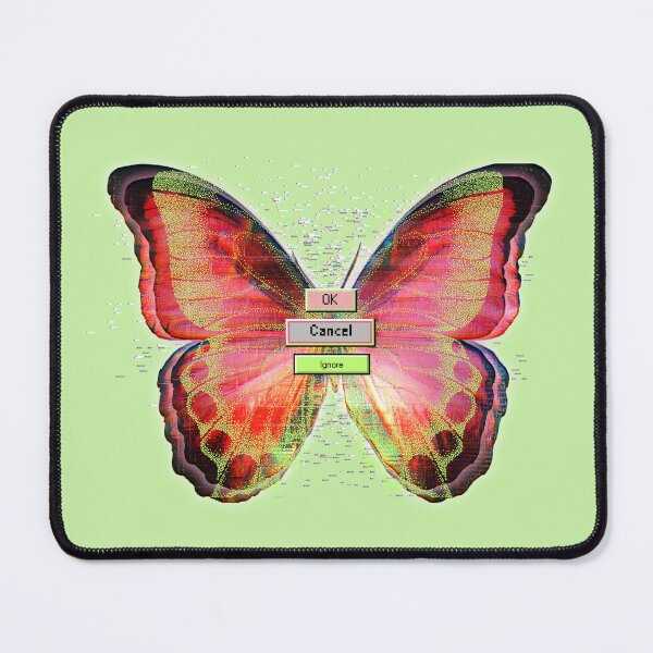 Item preview, Glitch Butterfly cyber Insect designed and sold by mooncakekaro.