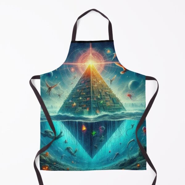 Item preview, Cosmic Pyramid – Surreal Ocean & Sky Fusion designed and sold by Dogandesighn.
