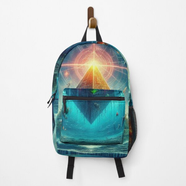 Item preview, Cosmic Pyramid – Surreal Ocean & Sky Fusion designed and sold by Dogandesighn.
