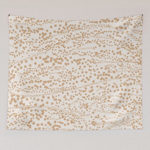 Item preview, Abstract Ink Blot Strata Pattern in Neutral Camel Beige designed and sold by kierkegaard.