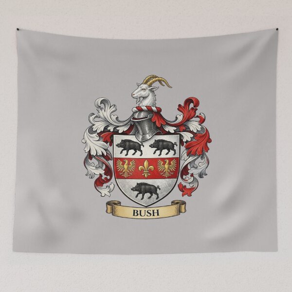 Item preview, The Bush Family Coat of Arms designed and sold by BagTown Clans.