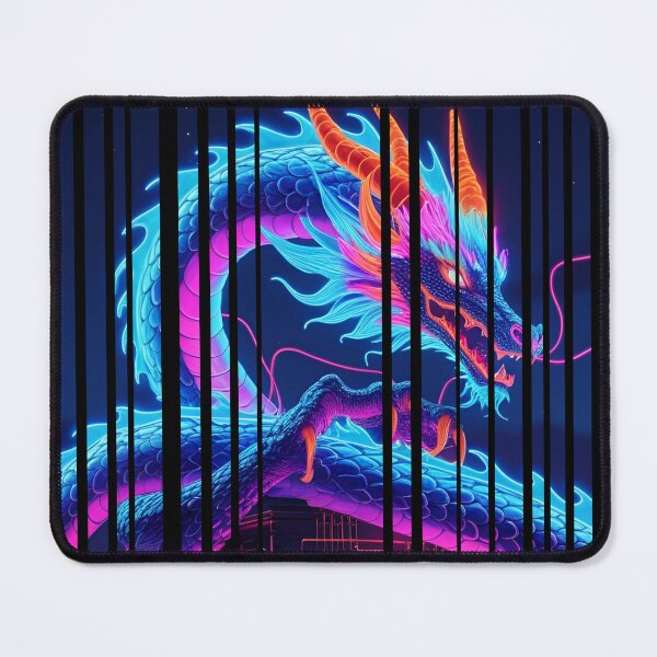 Item preview, Neon dragon wrapping around a tower 5 designed and sold by Neon G.