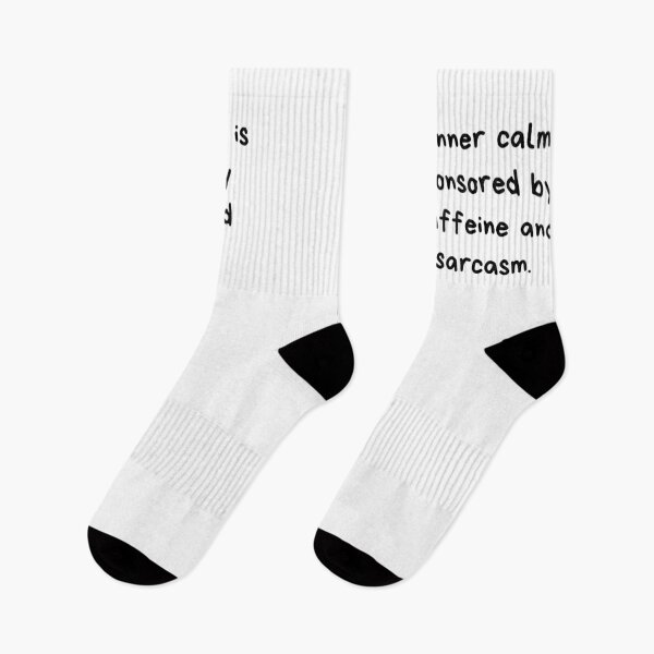 Item preview, My inner calm is sponsored by caffeine designed and sold by BlissThreads.