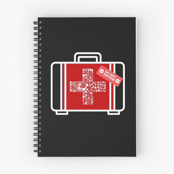 Item preview, DO NOT ENTER – Medical Emergency Humor Design with First Aid Case designed and sold by Aquarius-club.