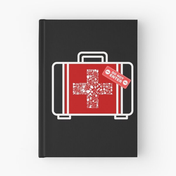 Item preview, DO NOT ENTER – Medical Emergency Humor Design with First Aid Case designed and sold by Aquarius-club.