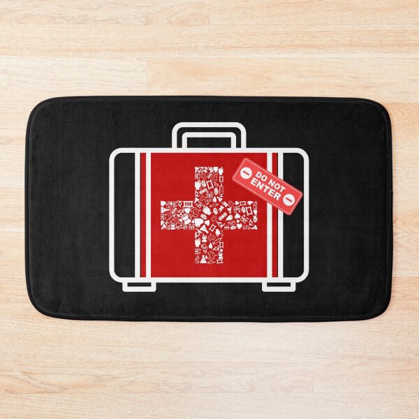 Item preview, DO NOT ENTER – Medical Emergency Humor Design with First Aid Case designed and sold by Aquarius-club.