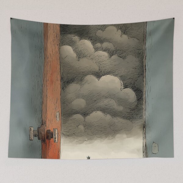 Item preview, Door to the Stormy Sky designed and sold by Venon28.