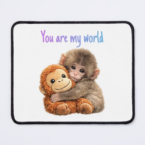 Item preview, Punch Baby Monkey Hugging Orangutan Plushie | Macaque | Cute Monkey  designed and sold by t-patterns.
