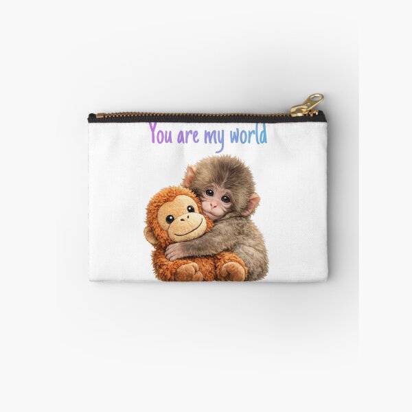 Item preview, Punch Baby Monkey Hugging Orangutan Plushie | Macaque | Cute Monkey  designed and sold by t-patterns.