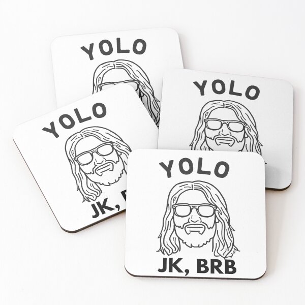 Item preview, YOLO, JK - BRB Jesus designed and sold by Inappropriate Ink.