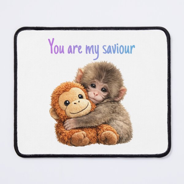 Item preview, Punch Baby Monkey Hugging Orangutan Plushie | Macaque | Cute Monkey  designed and sold by t-patterns.
