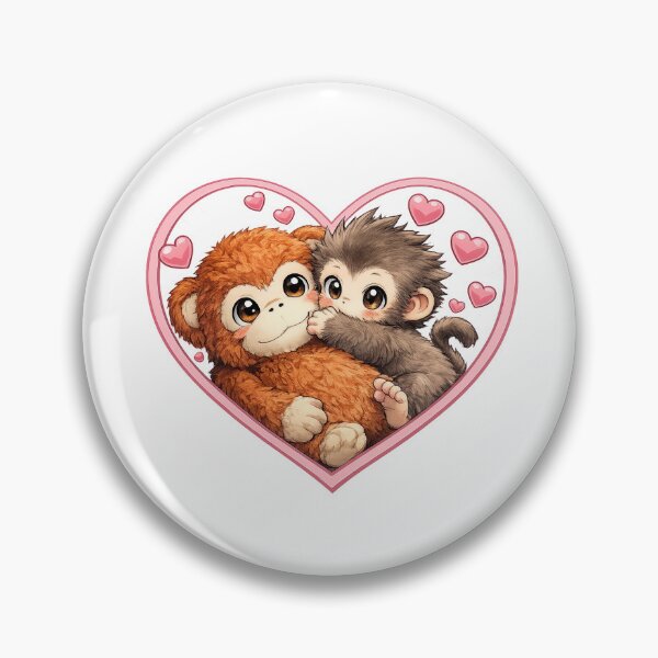 Item preview, Punch Baby Monkey Hugging Orangutan Plushie | Macaque | Cute Monkey  designed and sold by t-patterns.