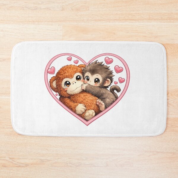 Item preview, Punch Baby Monkey Hugging Orangutan Plushie | Macaque | Cute Monkey  designed and sold by t-patterns.