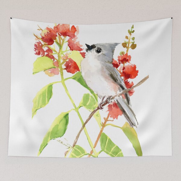 Item preview, The Cute Bird and Flowers designed and sold by surenart.