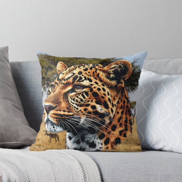 Item preview, Portrait of a magnificent leopard! (Digital illustration) designed and sold by Alan-David.