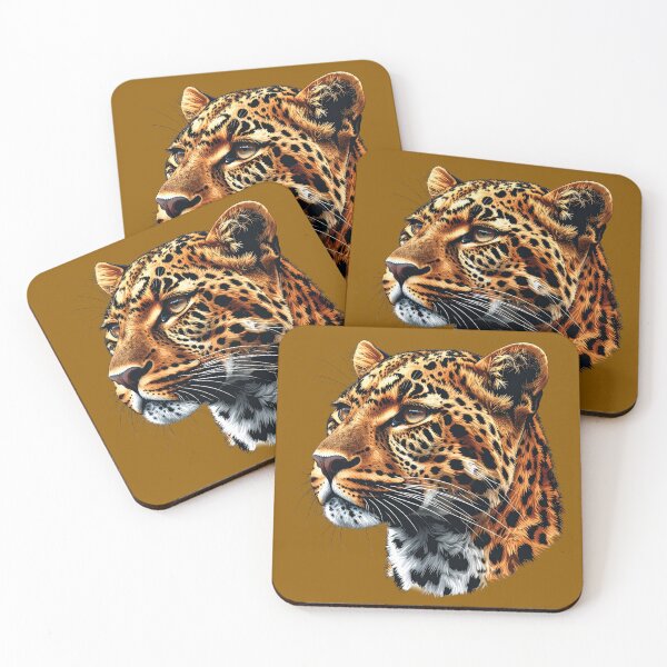 Item preview, Portrait of a magnificent leopard! (Digital illustration) designed and sold by Alan-David.