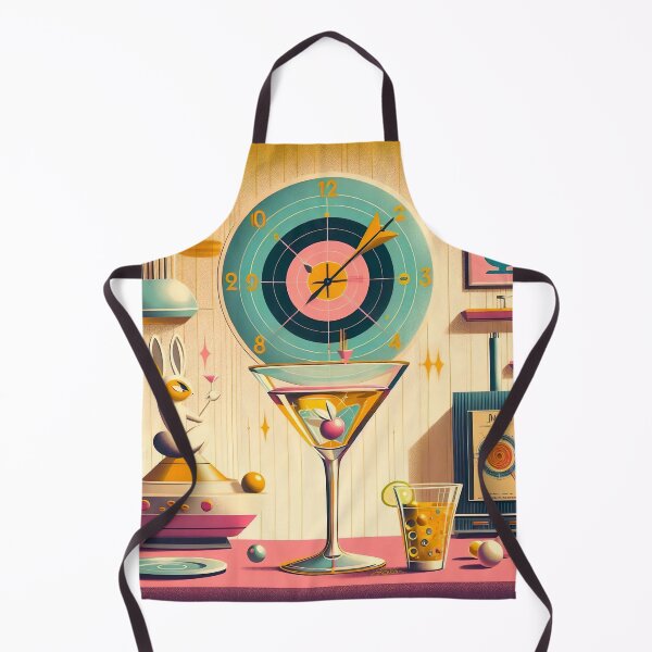 Item preview, Atomic Retro Futuristic Rascally Rabbit Martini Bar designed and sold by Lee Hiller Designs.