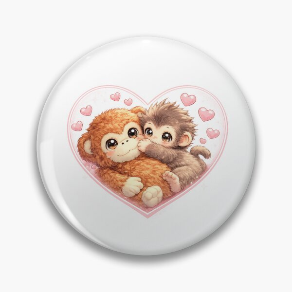 Item preview, Punch Baby Monkey Hugging Orangutan Plushie | Macaque | Cute Monkey  designed and sold by t-patterns.