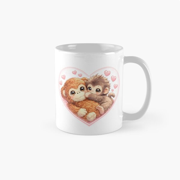 Item preview, Punch Baby Monkey Hugging Orangutan Plushie | Macaque | Cute Monkey  designed and sold by t-patterns.