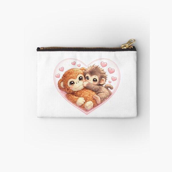Item preview, Punch Baby Monkey Hugging Orangutan Plushie | Macaque | Cute Monkey  designed and sold by t-patterns.