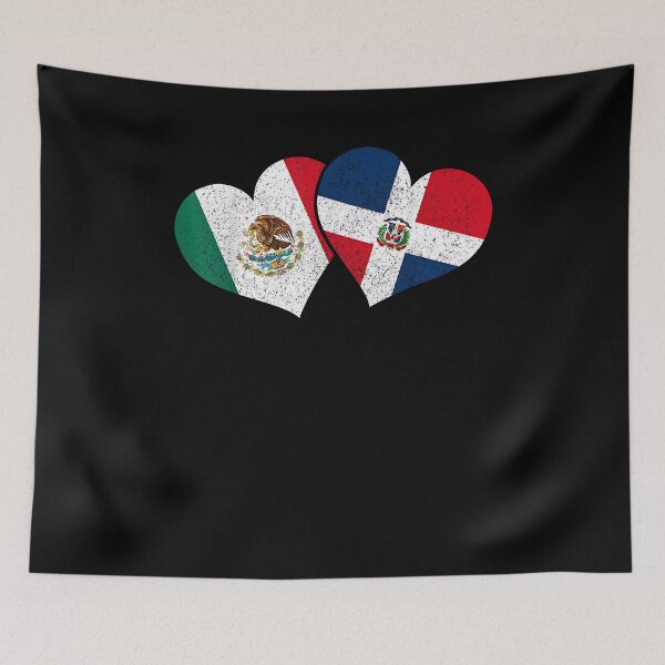Item preview, mexico dominican republic hearts mexican flag pride heritage designed and sold by Goleon12.