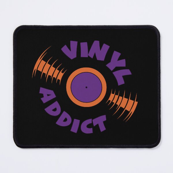 Item preview, Vinyl Addict – Retro Record Collector DJ Typography Design designed and sold by TipTop GFX.