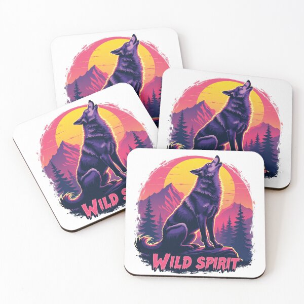 Item preview, Howling Wolf Moonlit Mountain Traveler Art designed and sold by The Design Asset Station.