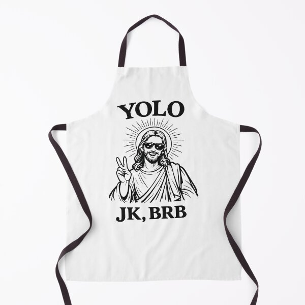 Item preview, YOLO, JK - BRB Jesus 2 designed and sold by Inappropriate Ink.