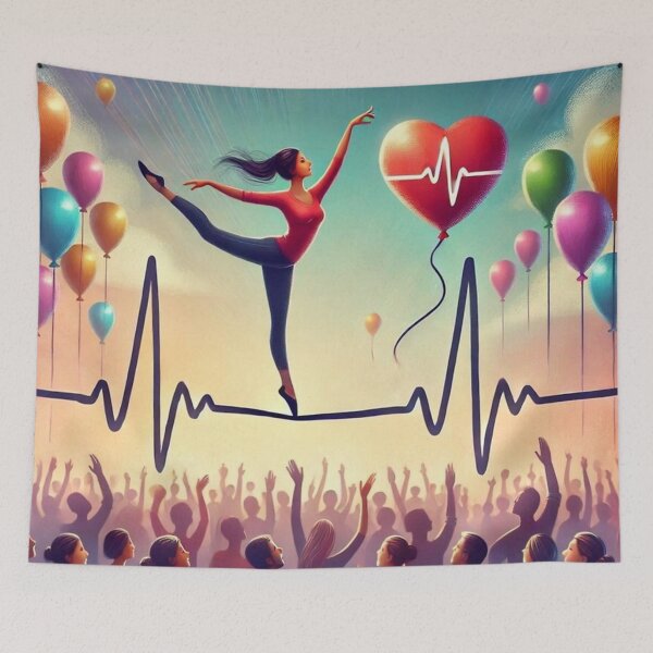 Item preview, Acrobatics on the heart rhythm line designed and sold by Dogandesighn.