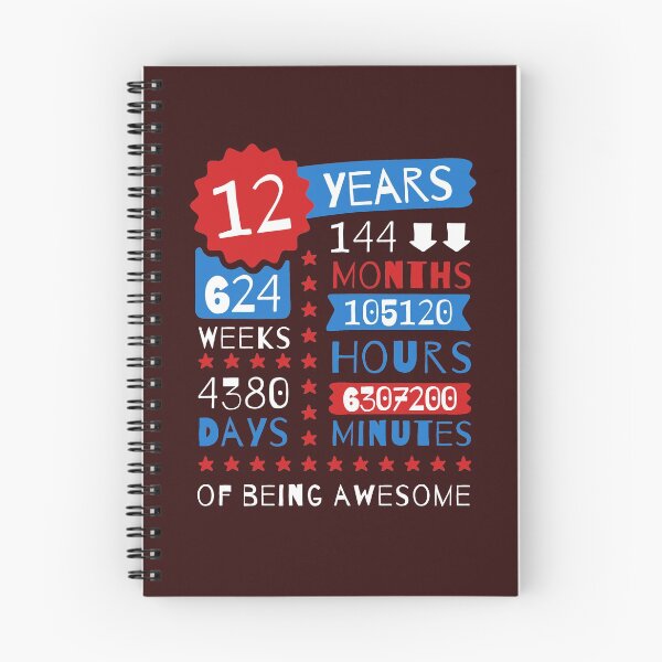 Aperçu de l'œuvre 12 ans d'être impressionnant - fabuleux 12e cadeau d'anniversaire créée et vendue par MemWear.
