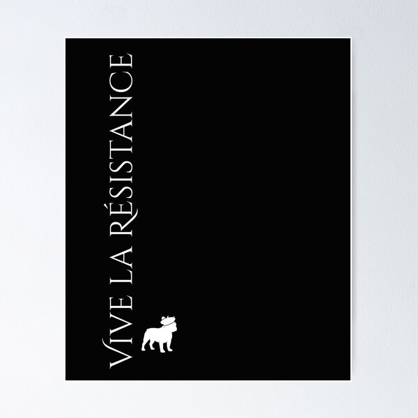 Item preview, Vive la Résistance Vote Blue Save Democracy Political Design designed and sold by EarthArtDesigns.