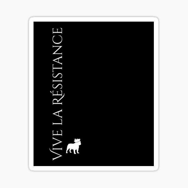 Item preview, Vive la Résistance Vote Blue Save Democracy Political Design designed and sold by EarthArtDesigns.