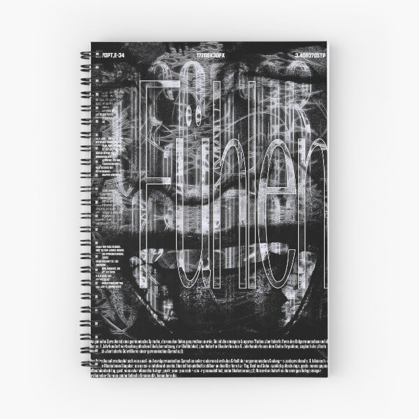 Item preview, Fühlen – Gothic typographic poster (B&W) designed and sold by Grit Alchemy.