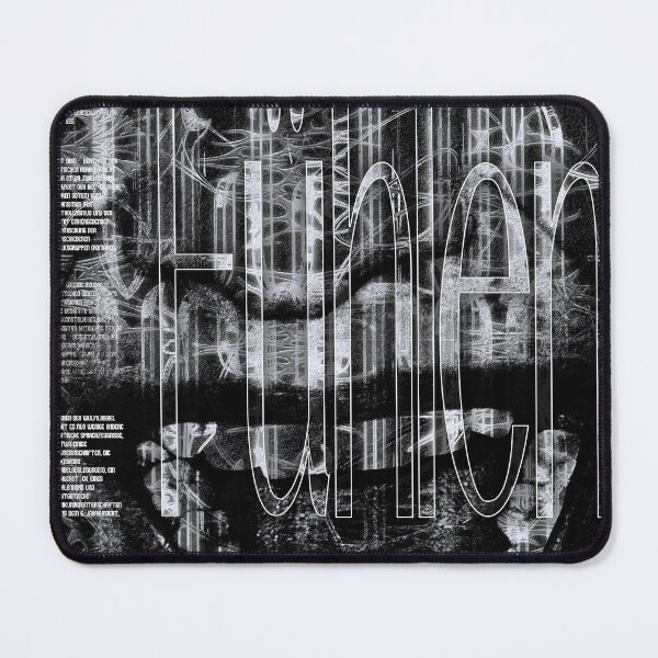 Item preview, Fühlen – Gothic typographic poster (B&W) designed and sold by Grit Alchemy.