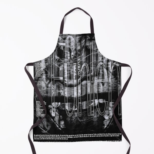 Item preview, Fühlen – Gothic typographic poster (B&W) designed and sold by Grit Alchemy.