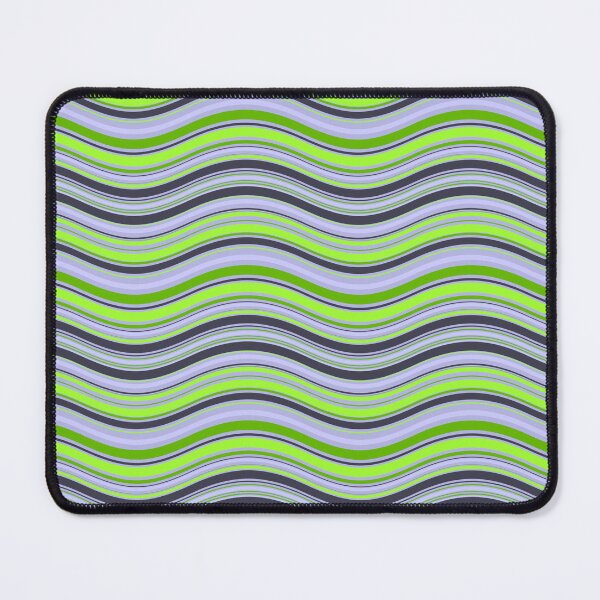 Item preview, Waves Pattern Kelly Green, Periwinkle, Yellowy Green, Bright Grey, Blue Haze designed and sold by ottrain.