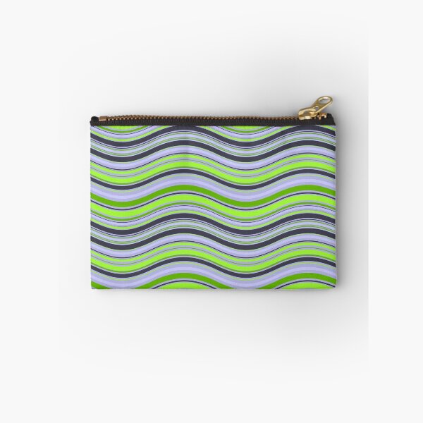 Item preview, Waves Pattern Kelly Green, Periwinkle, Yellowy Green, Bright Grey, Blue Haze designed and sold by ottrain.