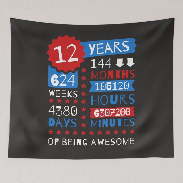Item preview, 12 Years Of Being Awesome - Fabulous 12th Birthday Gift Selection  designed and sold by MemWear.
