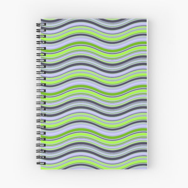 Item preview, Waves Pattern Kelly Green, Periwinkle, Yellowy Green, Bright Grey, Blue Haze designed and sold by ottrain.