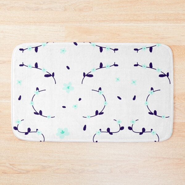 Item preview, Delicate flower pattern -blue- designed and sold by Houst-cn.