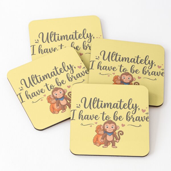 Item preview, Ultimately I Have to Be Brave - Inspirational Punch Quote designed and sold by WowDezign.