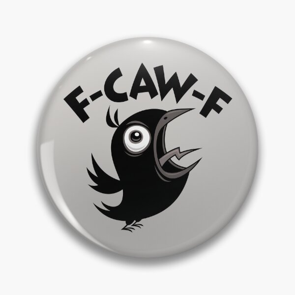 Item preview, Fed Up Foul-Mouthed Crow Screaming F-CAW-F designed and sold by fizzgig.
