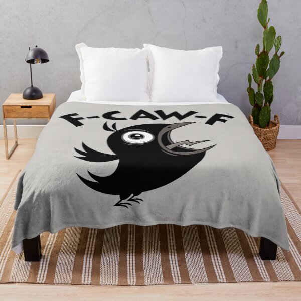 Item preview, Fed Up Foul-Mouthed Crow Screaming F-CAW-F designed and sold by fizzgig.