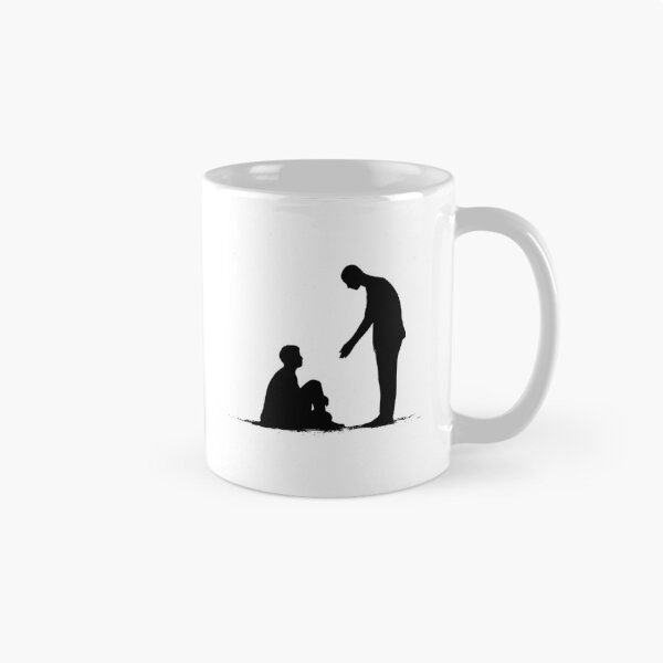 Item preview, Silueta de mano amiga – Arte de apoyo minimalista designed and sold by WayOutWorks.