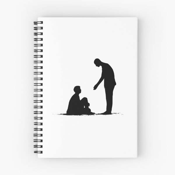 Item preview, Helping Hand Silhouette – Minimal Support Art designed and sold by WayOutWorks.