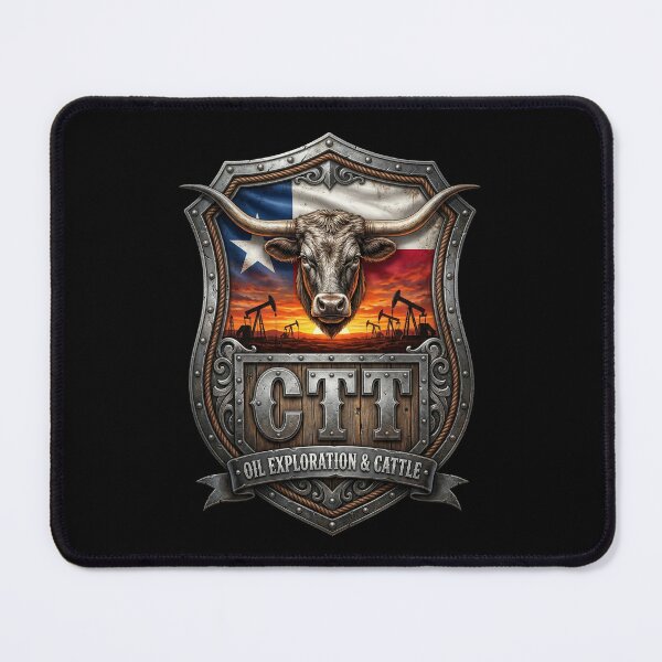 Item preview, CTT Oil Exploration And Cattle Vintage Texas Longhorn designed and sold by G350.